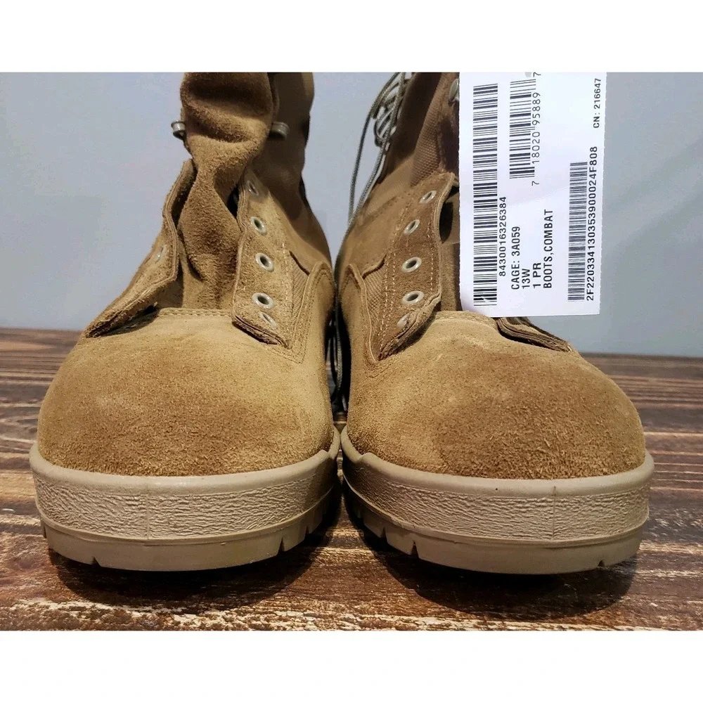McRae Combat Boots Men 13W 18-D-1034 Tan Like New Tactical Vibram Desert US Army